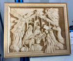 Nativity Scene on Wood